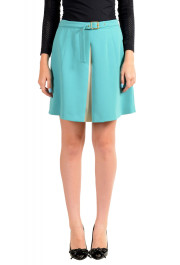 Just Cavalli Women's Light Blue Belted Mini Skirt 