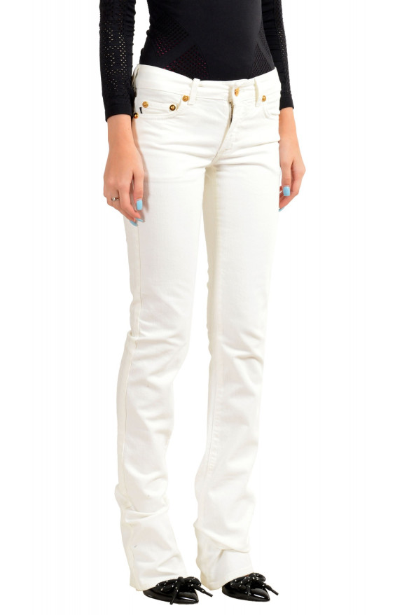 Just Cavalli Women's White Straight Leg Jeans : Picture 2