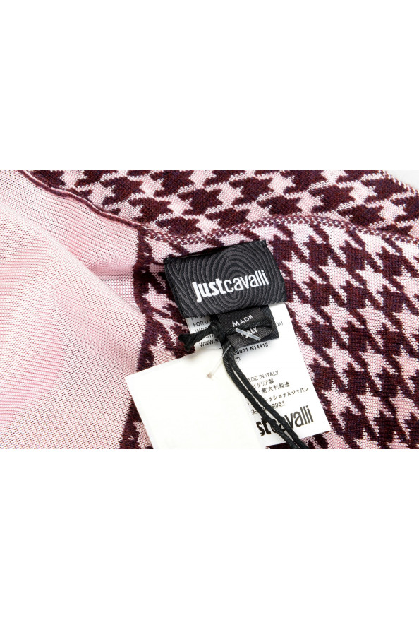 Just Cavalli Multi-Color Wool Checkered Scarf: Picture 3
