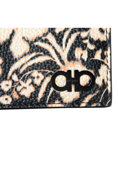 Salvatore Ferragamo Women's Pebbled Leather Floral Print Card Wallet: Picture 2