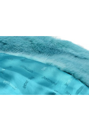 Just Cavalli Women's Blue Belted Mink Fur Coat : Picture 8