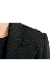 Just Cavalli Women's Black Wool Striped Buttonless Blazer Jacket : Picture 4