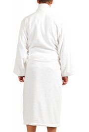 SFERRA Men's White Cotton Belted Bathrobe: Picture 3