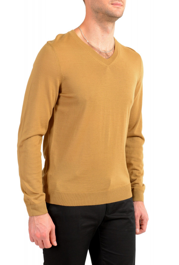 Hugo Boss "Melba-P" Men's Brown V-Neck 100% Wool Pullover Sweater: Picture 2