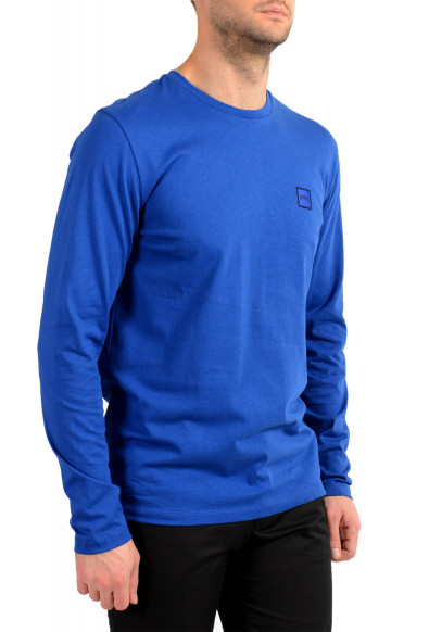 Hugo Boss Men's "Tacks" Royal Blue Crewneck Long Sleeve T-Shirt: Picture 2