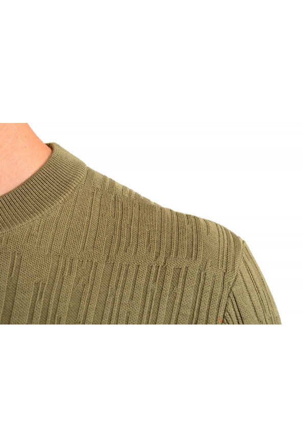 Hugo Boss "T-Piroli" Men's 100% Silk Olive Green Pullover Sweater: Picture 4