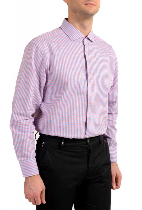 Hugo Boss Men's "Mark US" Sharp Fit Plaid Dress Shirt: Picture 4