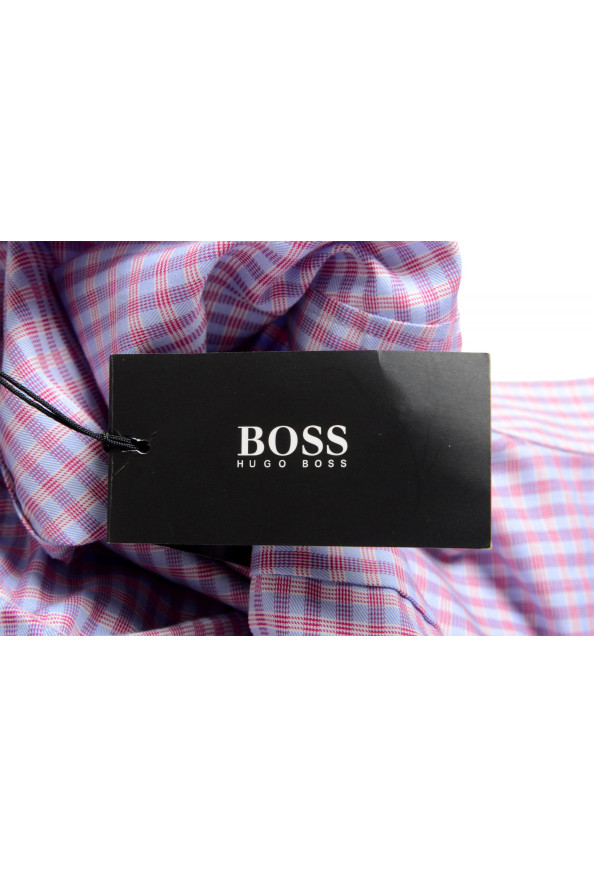 Hugo Boss Men's "Mark US" Sharp Fit Plaid Dress Shirt: Picture 6
