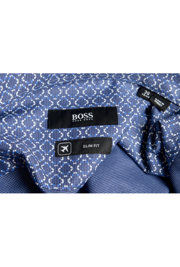 Hugo Boss Men's "Jason" Slim Fit Geometric Print Dress Shirt : Picture 9