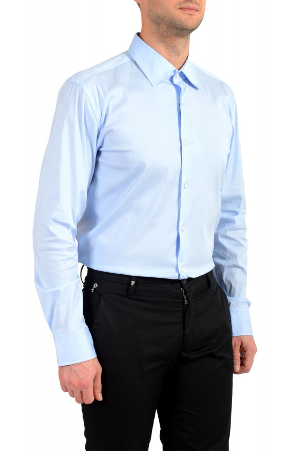 Hugo Boss Men's "Jango" Slim Fit Blue Long Sleeve Dress Shirt: Picture 4