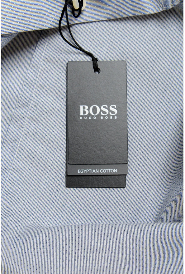Hugo Boss Men's "Jenno" Slim Fit Gray Long Sleeve Dress Shirt: Picture 6