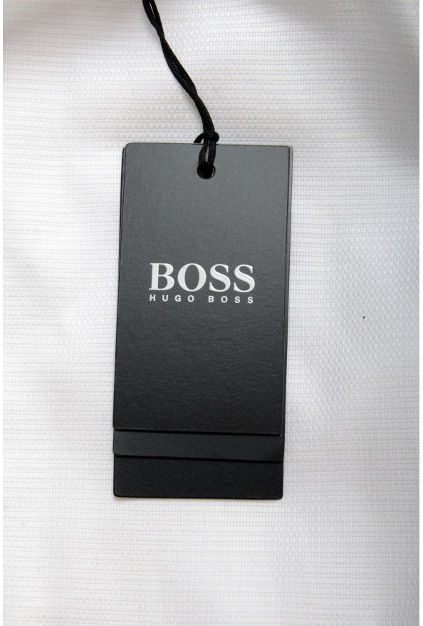 Hugo Boss Men's "Jacques" Slim Fit White Long Sleeve Dress Shirt : Picture 6