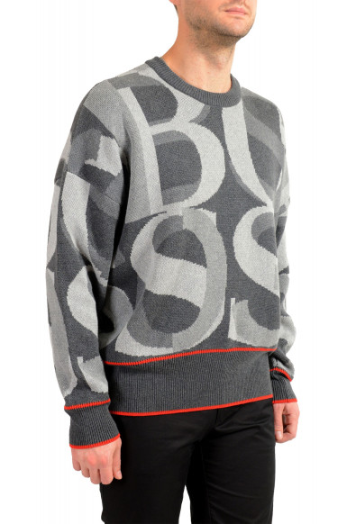 Hugo Boss "Ponzi" Men's Logo Print Crewneck Pullover Sweater: Picture 2