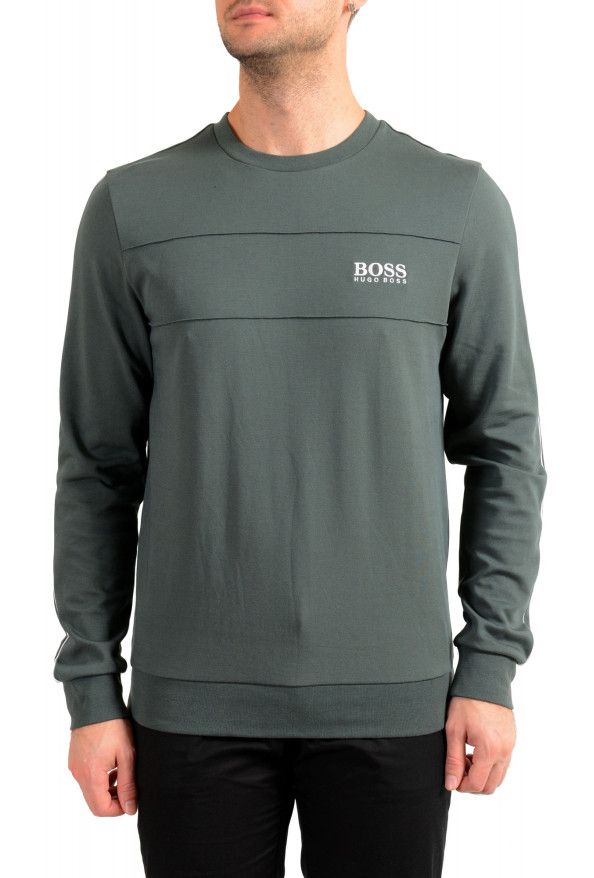 Hugo Boss Men's "Tracksuit Sweatshirt" Green Sweatshirt Sweater
