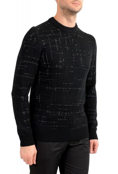 Hugo Boss Men's "Dimondo" Black Wool Crewneck Pullover Sweater: Picture 2