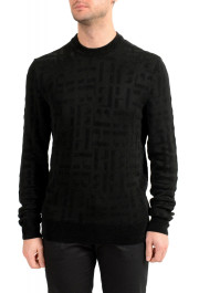 Hugo Boss Men's "Dirocco_HB" Black Logo Crewneck Pullover Sweater