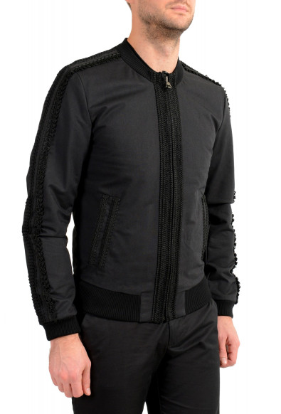 Dolce & Gabbana Men's Embroidered Black Windbreaker Jacket: Picture 2