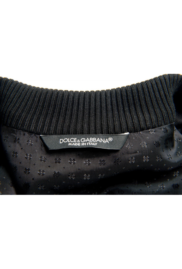 Dolce & Gabbana Men's Embroidered Black Windbreaker Jacket: Picture 6