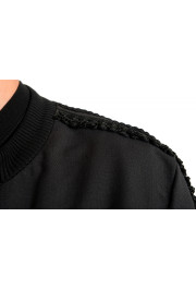 Dolce & Gabbana Men's Embroidered Black Windbreaker Jacket: Picture 4