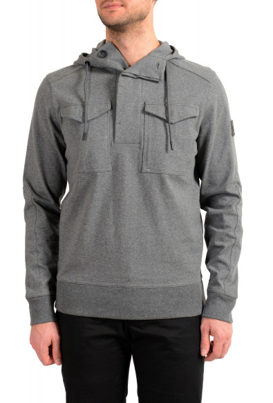 Hugo Boss Men's "Zelevel" Gray Hooded Sweatshirt Sweater