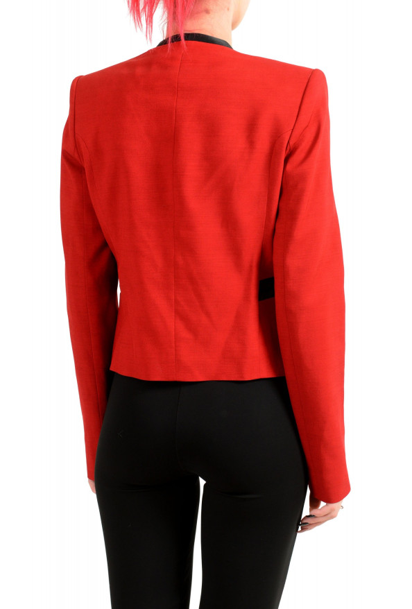 Just Cavalli Women's Red Wool One Button Blazer : Picture 3