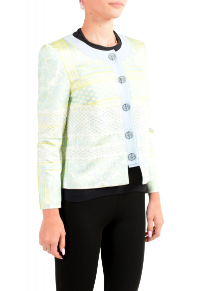 Just Cavalli Women's Multi-Color Striped Button Down Blazer Jacket : Picture 2