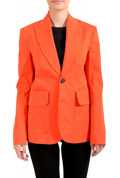Dsquared2 Women's Bright Orange Two Button Blazer