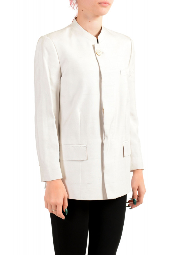 Maison Margiela Women's Beige 100% Silk Button Down Jacket: Picture 2