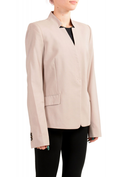 Maison Margiela Women's Blush Pink Wool One Button Blazer: Picture 2