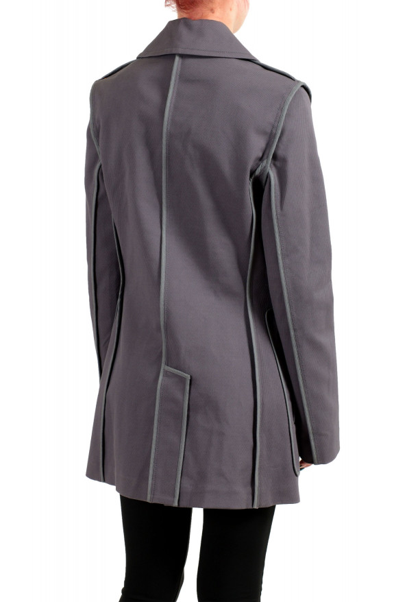 Maison Margiela Women's Dark Gray Double Breasted Casual Coat: Picture 3