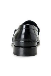 Prada Men's Black Polished Leather Loafers Slip On Shoes: Picture 3
