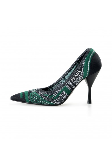 Prada Women's 11192L Canvas High Heel Pumps Shoes: Picture 2