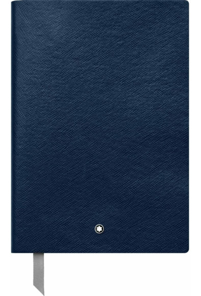 Montblanc Fine Stationery #146 Indigo Premium Paper Squared Silver Cut Notebook