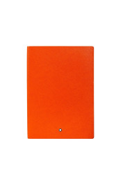 Montblanc Notebook #146 "Lucky Orange" Premium Paper Lined Silver Cut Notebook
