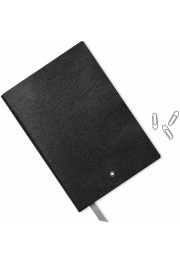 Montblanc Fine Stationery #146 Black Premium Paper Squared Silver Cut Notebook
