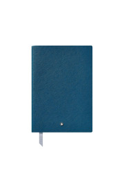 Montblanc Notebook #146 "Electric Blue" Premium Paper Lined Silver Cut Notebook