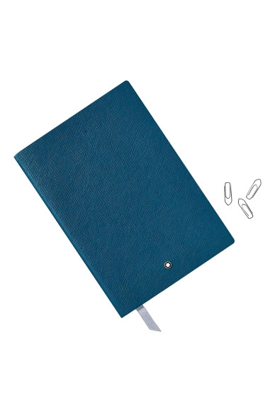 Montblanc Notebook #146 "Electric Blue" Premium Paper Lined Silver Cut Notebook: Picture 2