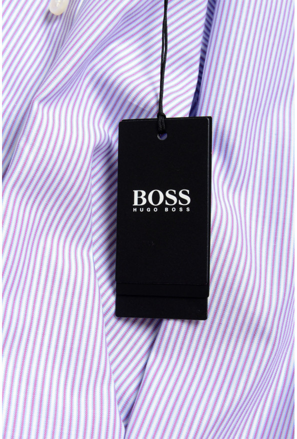 Hugo Boss Men's "Eliott" Regular Fit Striped Dress Shirt: Picture 6