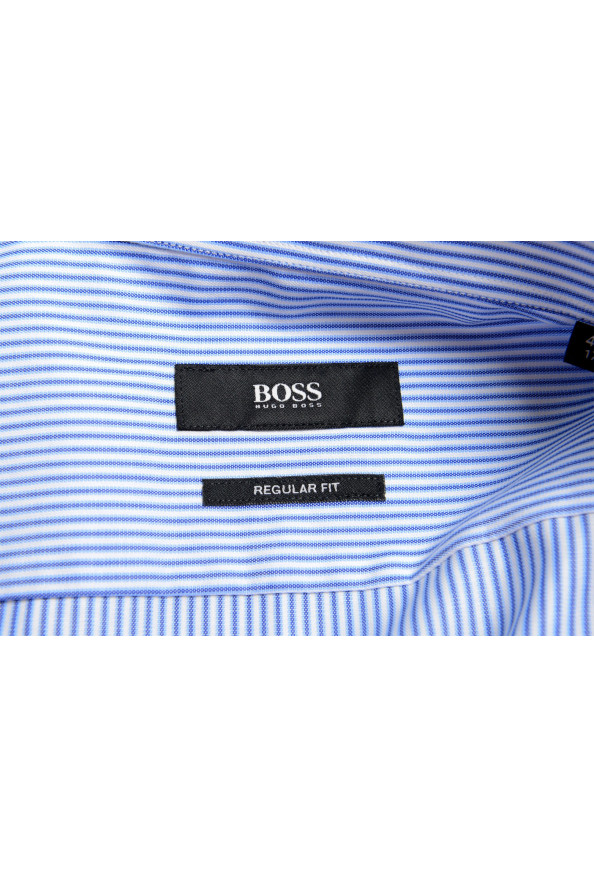 Hugo Boss Men's "Eliott" Regular Fit Striped Dress Shirt: Picture 7