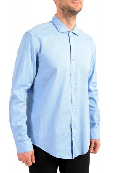 Hugo Boss Men's "Ridley" Slim Fit Blue Long Sleeve Casual Shirt