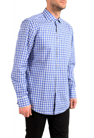 Hugo Boss Men's "Jason" Slim Fit Plaid Linen Dress Shirt