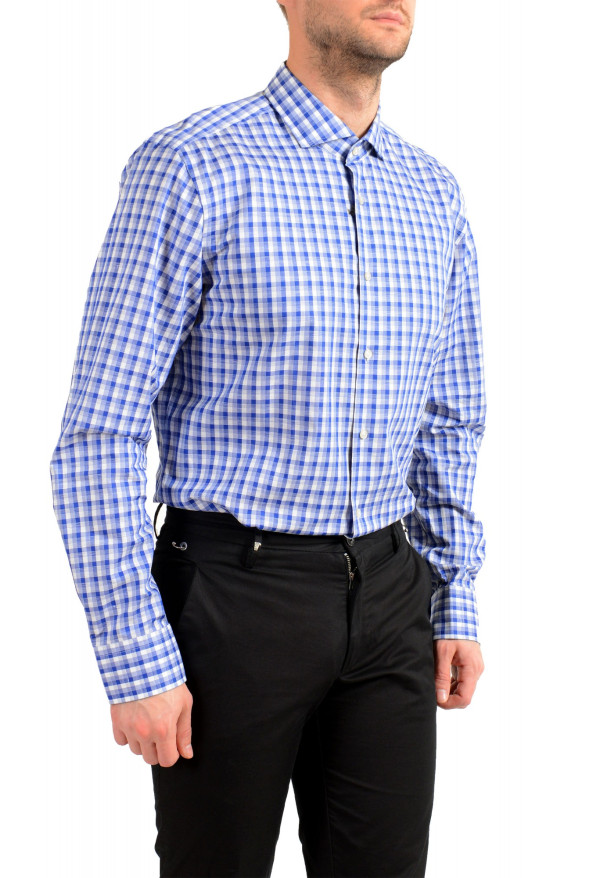 Hugo Boss Men's "Jason" Slim Fit Plaid Linen Dress Shirt: Picture 3