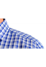 Hugo Boss Men's "Jason" Slim Fit Plaid Linen Dress Shirt: Picture 5