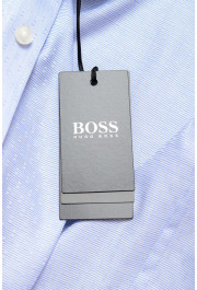 Hugo Boss Men's "Isko" Slim Fit Blue Long Sleeve Dress Shirt: Picture 6
