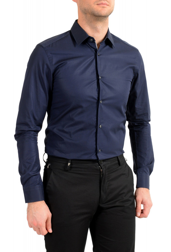 Hugo Boss Men's "T-Scot" Slim Fit Blue Long Sleeve Dress Shirt: Picture 3