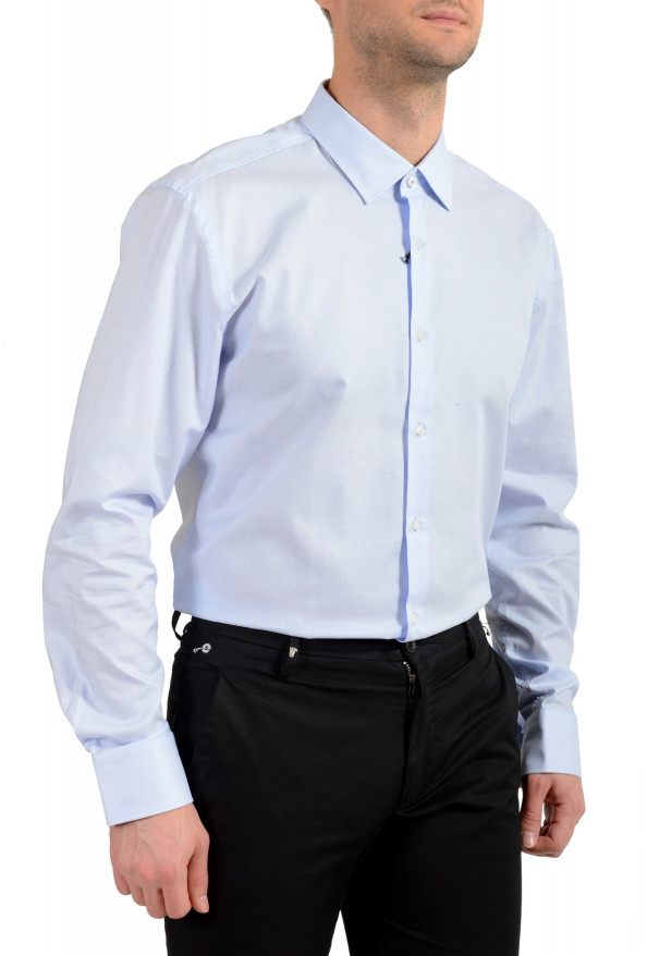 Hugo Boss Men's "Jesse" Slim Fit Blue Long Sleeve Dress Shirt: Picture 4