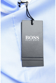 Hugo Boss Men's "Jesse" Slim Fit Blue Long Sleeve Dress Shirt: Picture 6