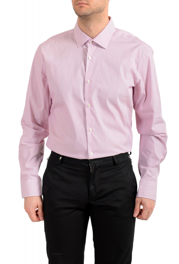 Hugo Boss Men's "Jenno" Slim Fit Striped Long Sleeve Dress Shirt: Picture 2