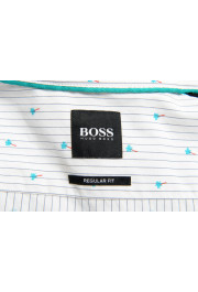 Hugo Boss Men's "Log" Regular Fit Floral Print Long Sleeve Shirt: Picture 7