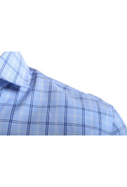Hugo Boss Men's "Mark US" Sharp Fit Blue Plaid Dress Shirt: Picture 5